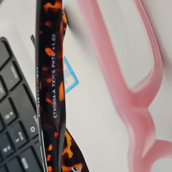 Tahari Pink Square Frame Reading Glasses, +1.50 - Picture 3 of 6